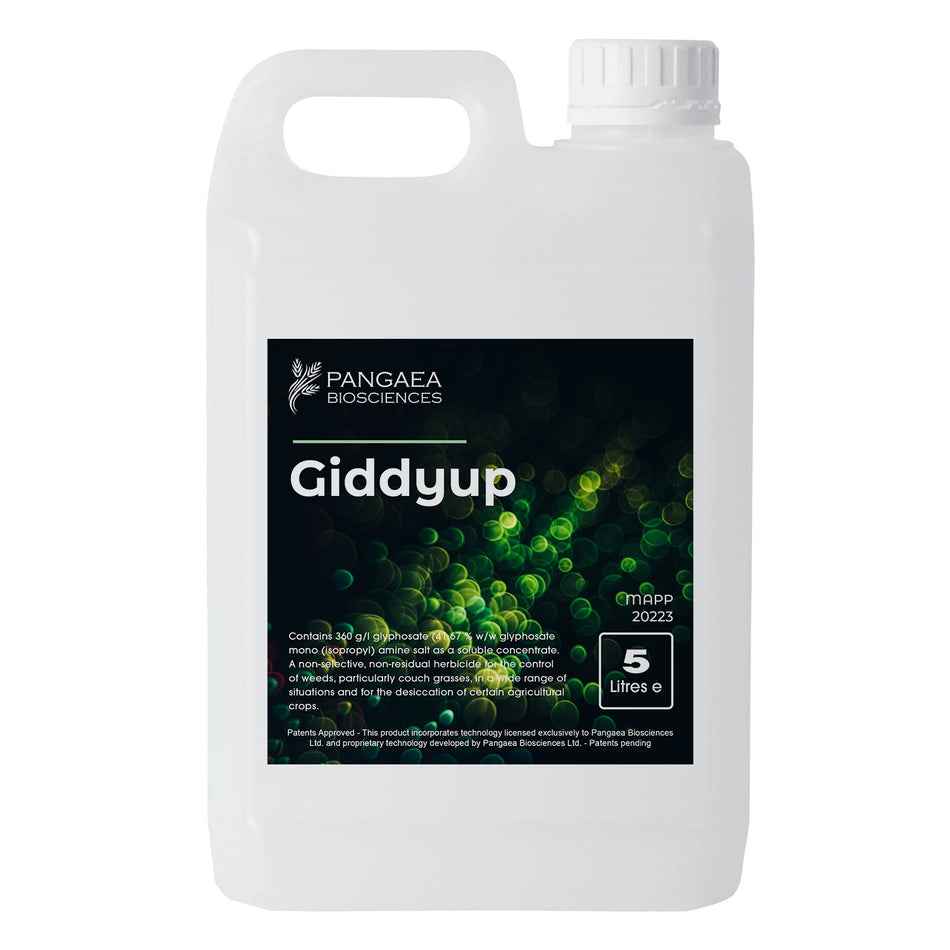 Giddyup 5l Glyphosate 360 g/l 41.67 % glyphosate Professional Total weed killer