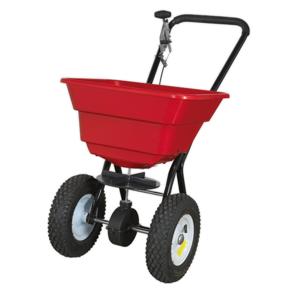 Professional Walk Behind Broadcast Spreader 37kg Capacity