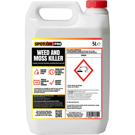 Spot On Pro 5l Weed & Moss Killer Glyphosate Free - UK Amenity Ltd
