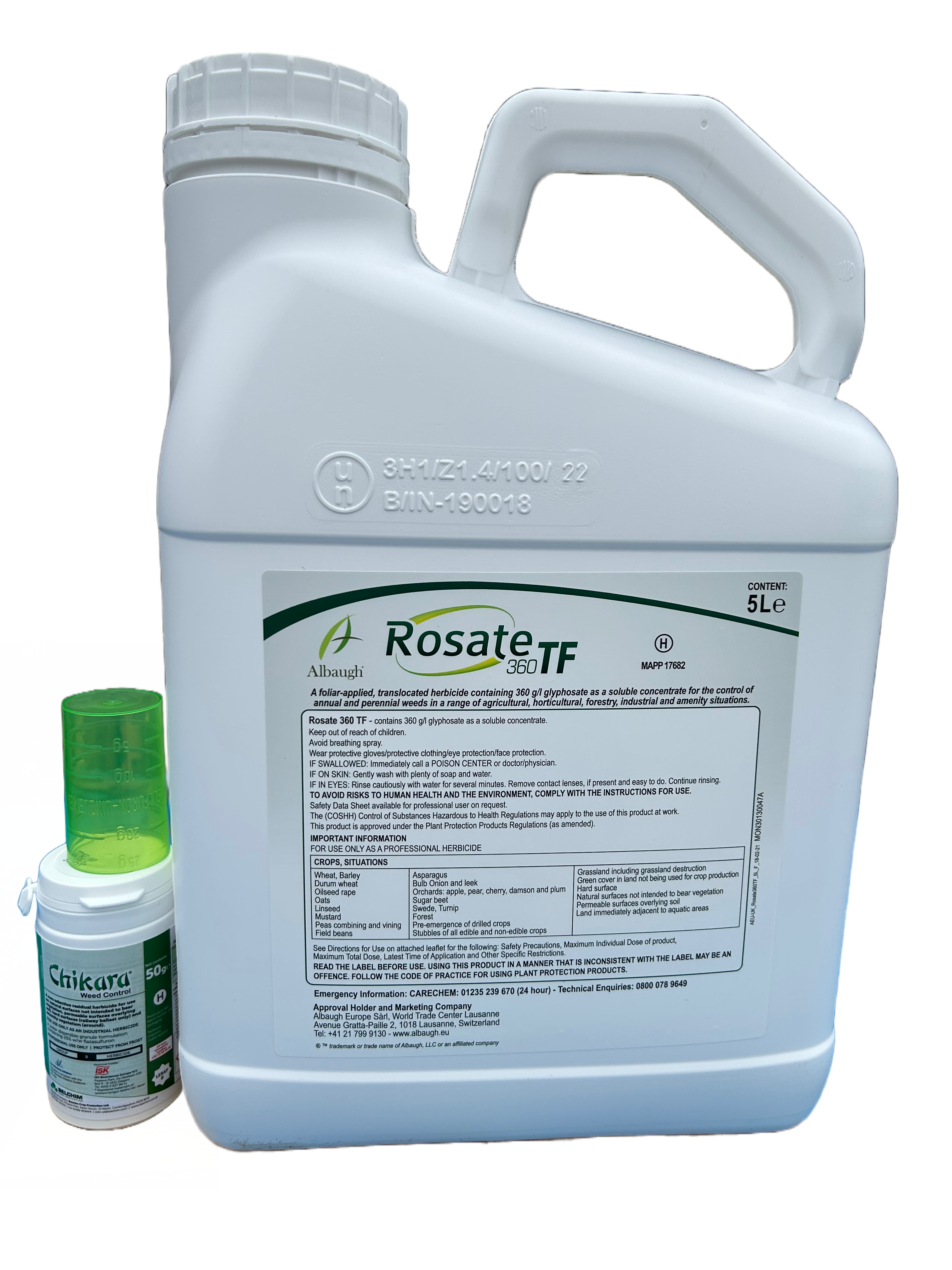 Rosate Duo 360 TF 5lt Katana Total weedkiller 50g - UK Amenity Ltd