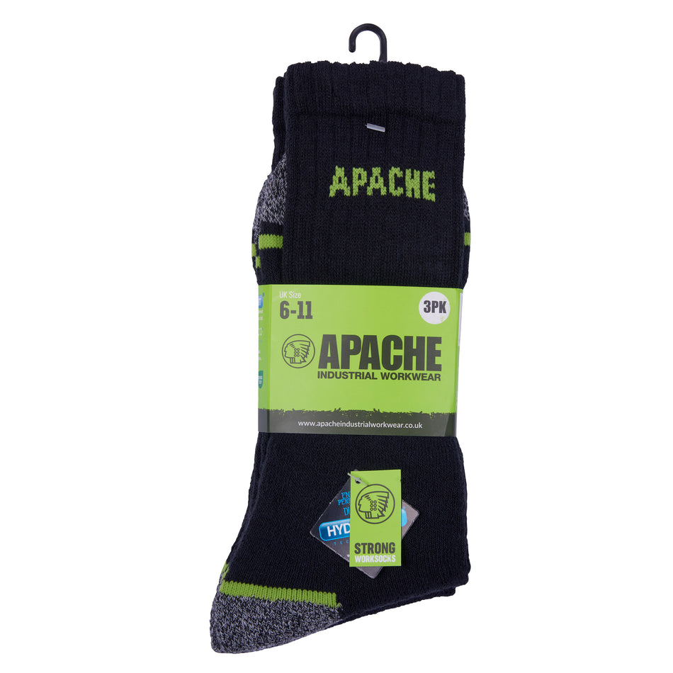 Apache Burlington 3 Pack Work Socks