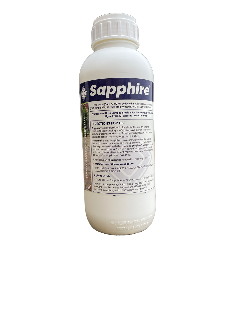 Sapphire 1L Hard Surface Cleaner Covers Up To 200m² Per Container - UK Amenity Ltd