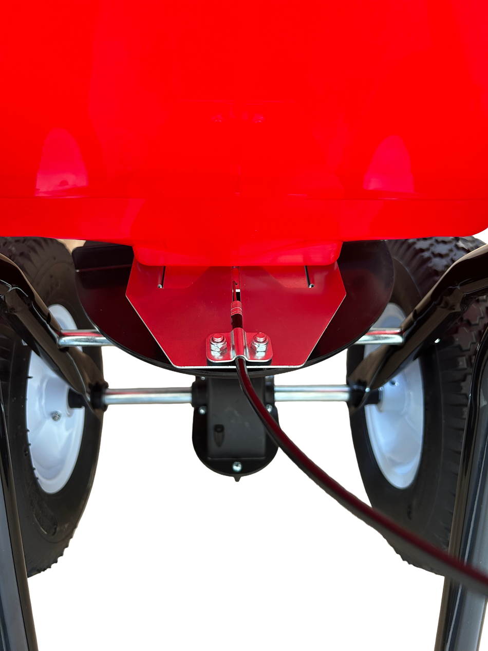 Professional Stainless Steel Slide Walk Behind Broadcast Spreader 37kg Capacity Stainless slide and Controls