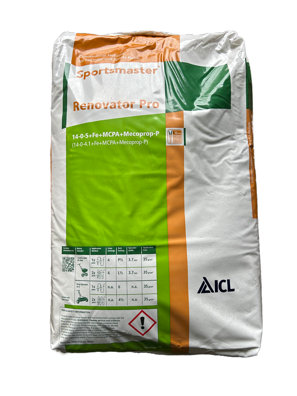 ICL Renovator Pro 14-0-5+FE + MCPA + Mecoprop-P 25kgs