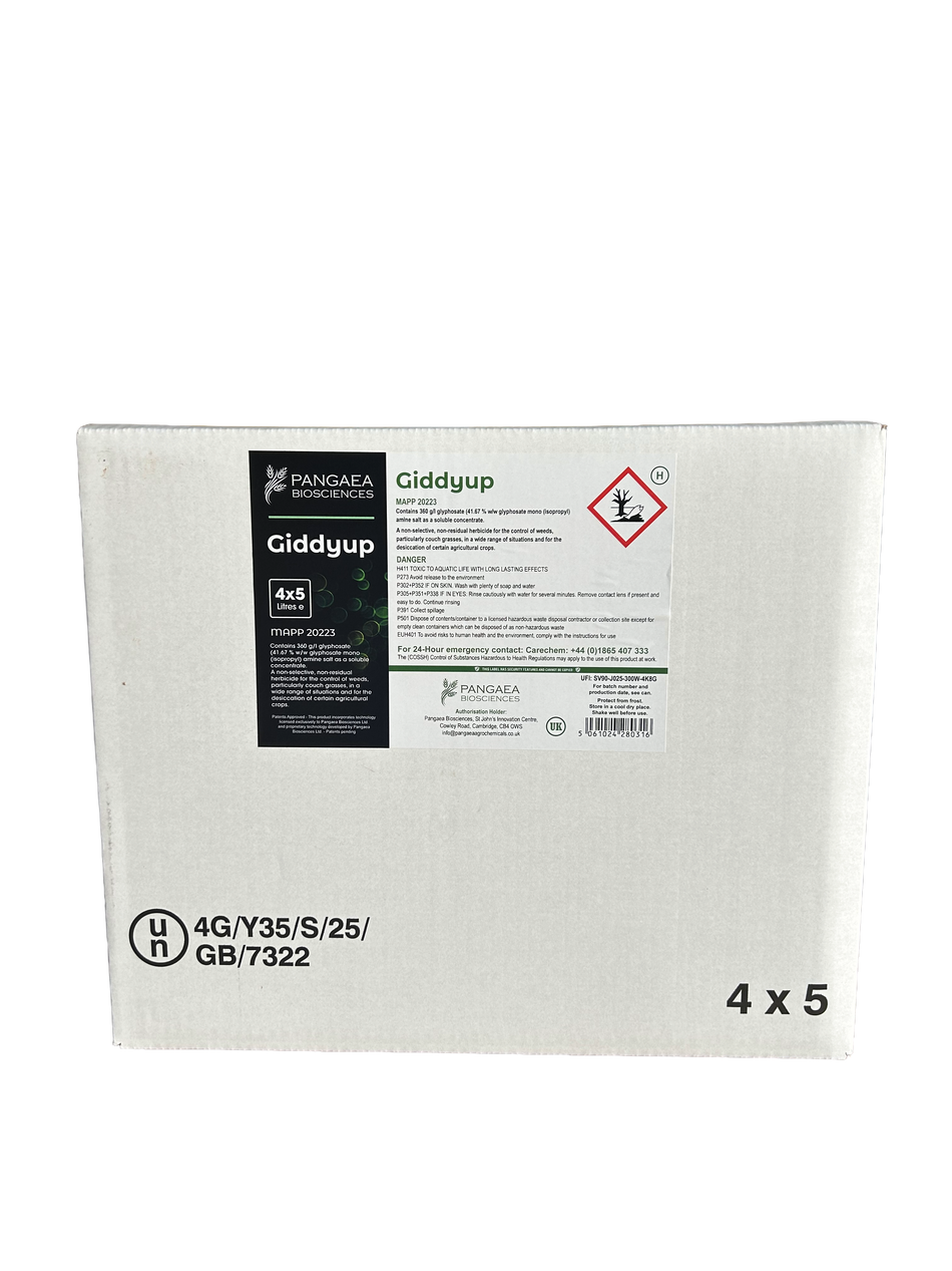 Giddyup 20l Glyphosate 360 g/l 41.67 % glyphosate Glyphosate