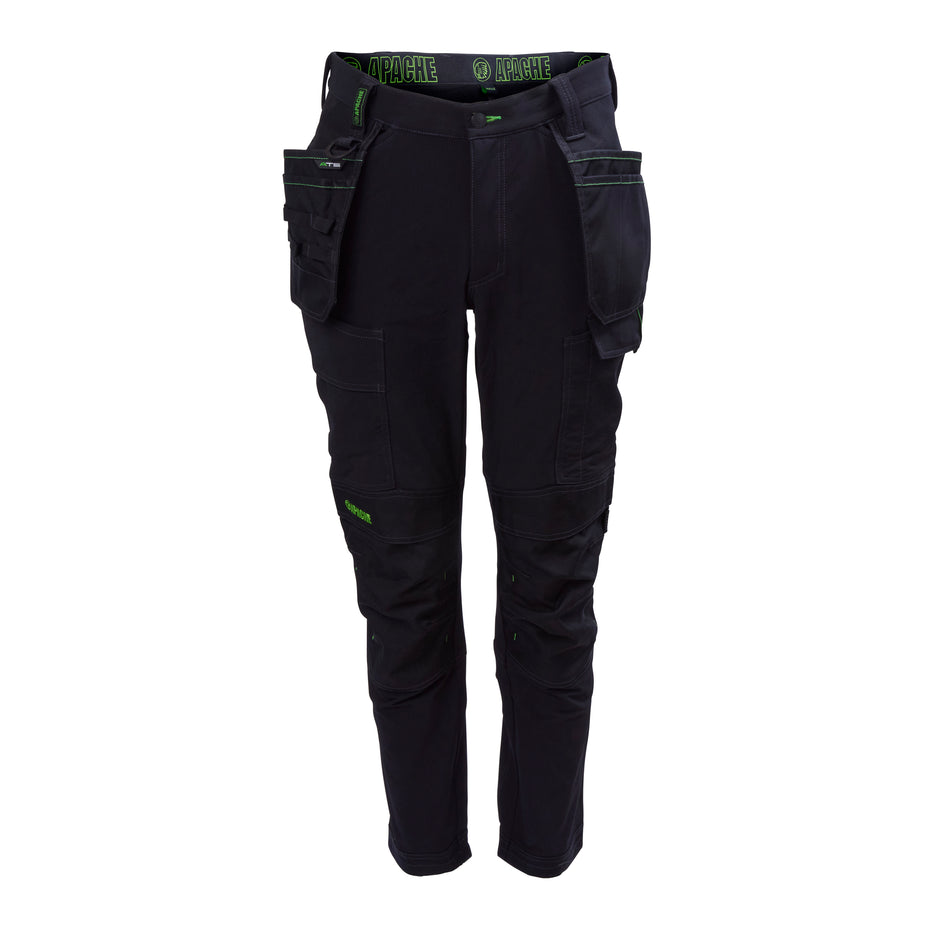 Apache Calgary 4 Way Stretch Black Work Trouser