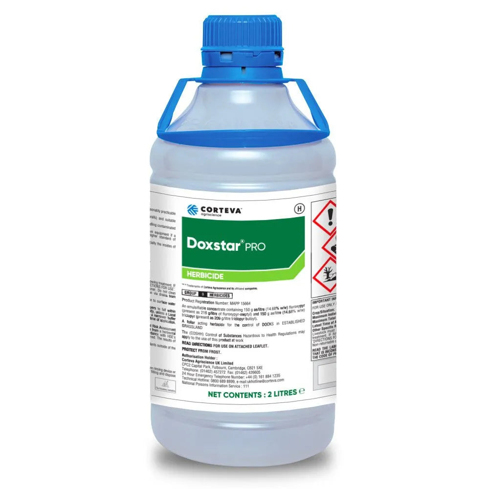 Doxstar Pro 2L - Grassland Weed Killer Strong on Docks, Dandelion, Daisy and Ground Ivy - UK Amenity Ltd