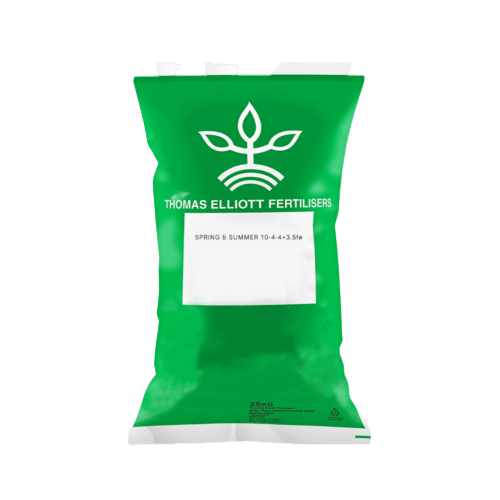 25kg Thomas Elliot Spring Summer Fertiliser 10-4-4+3.5fe - UK Amenity Ltd