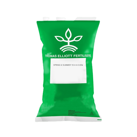 25kg Thomas Elliot Spring Summer Fertiliser 10-4-4+3.5fe - UK Amenity Ltd